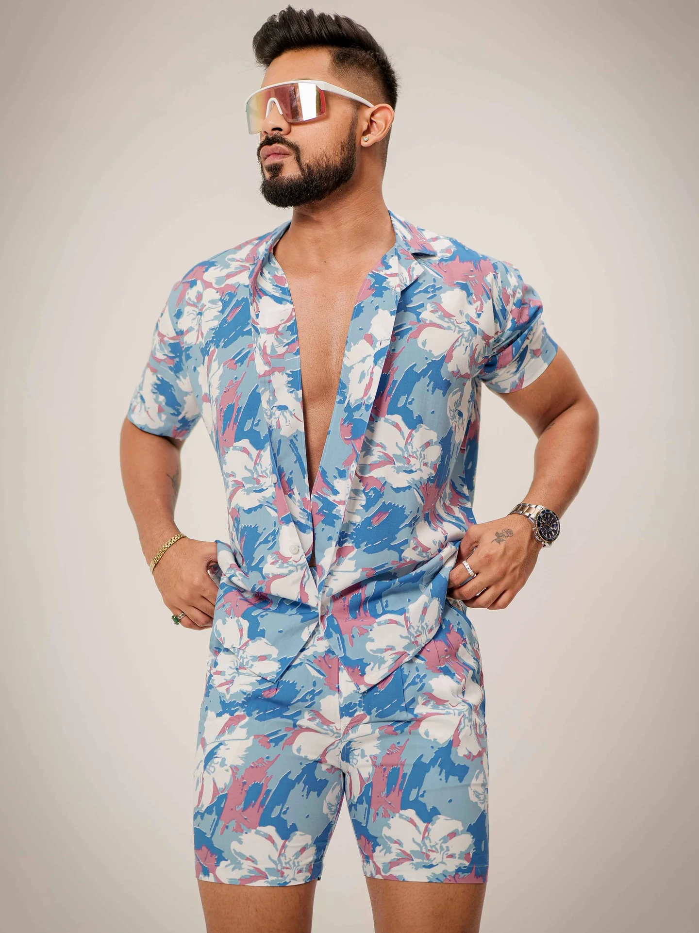 Aqua printed co-ords set - Image 2